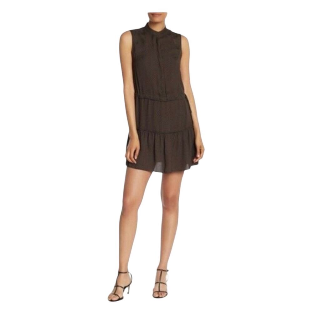 AllSaints Dress Women Polka Dot Black 6